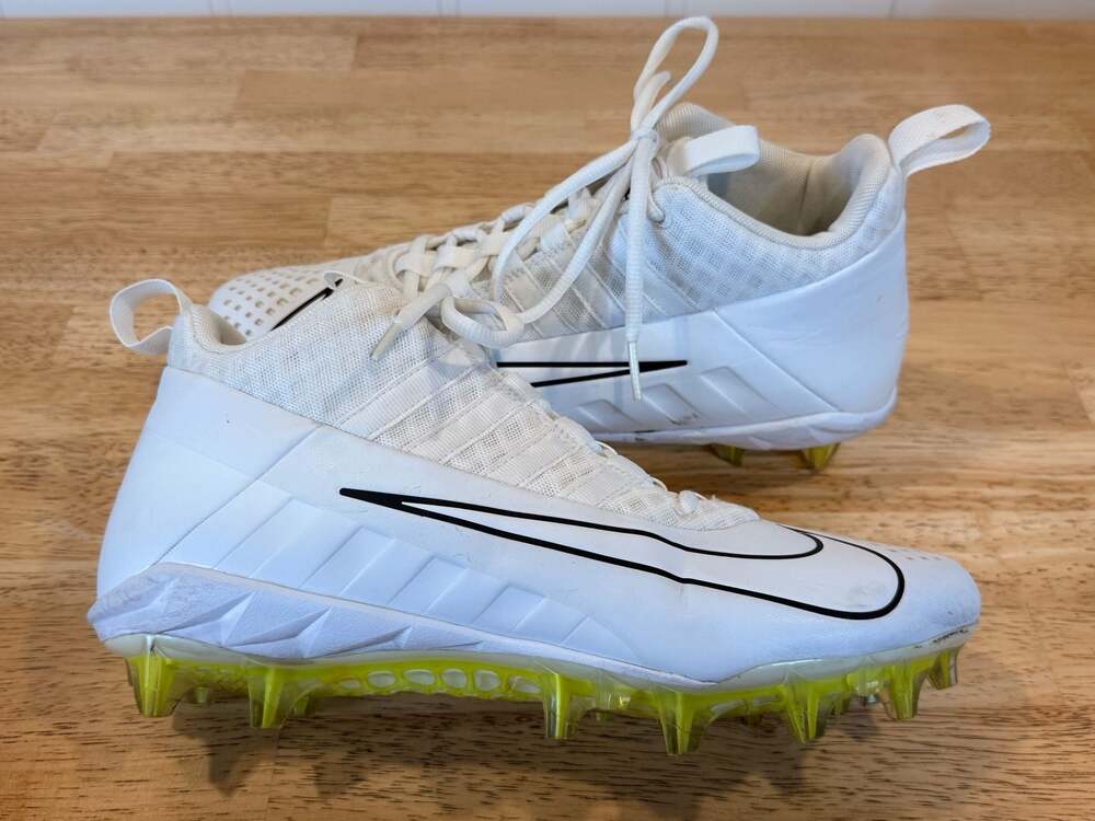 Nike Alpha Huarache Elite White Lacrosse Cleats
